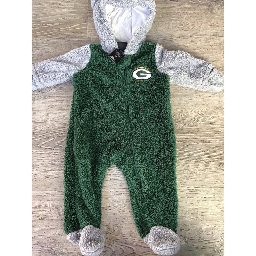 Green Bay Packers Baby One Piece Bunting 3/6 Months 3-6 M NFL Team Apparel